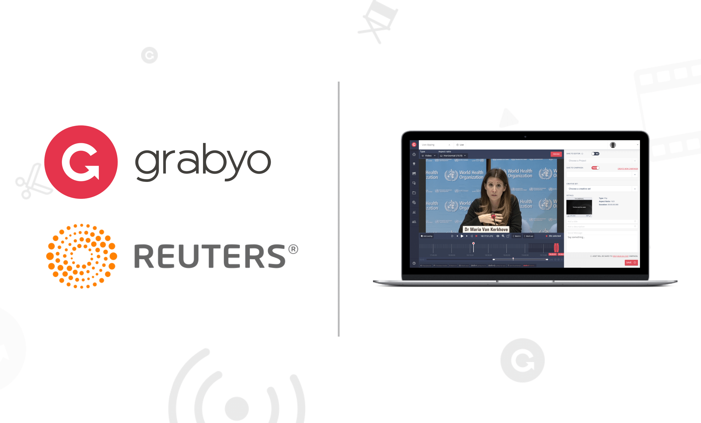 Grabyo and Reuters allow you to remotely edit and publish live video