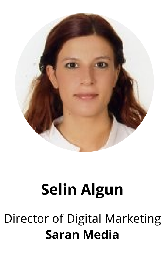 an image of Selin Algun, director of digital marketing at Saran Media from a webinar talking about growing social audiences
