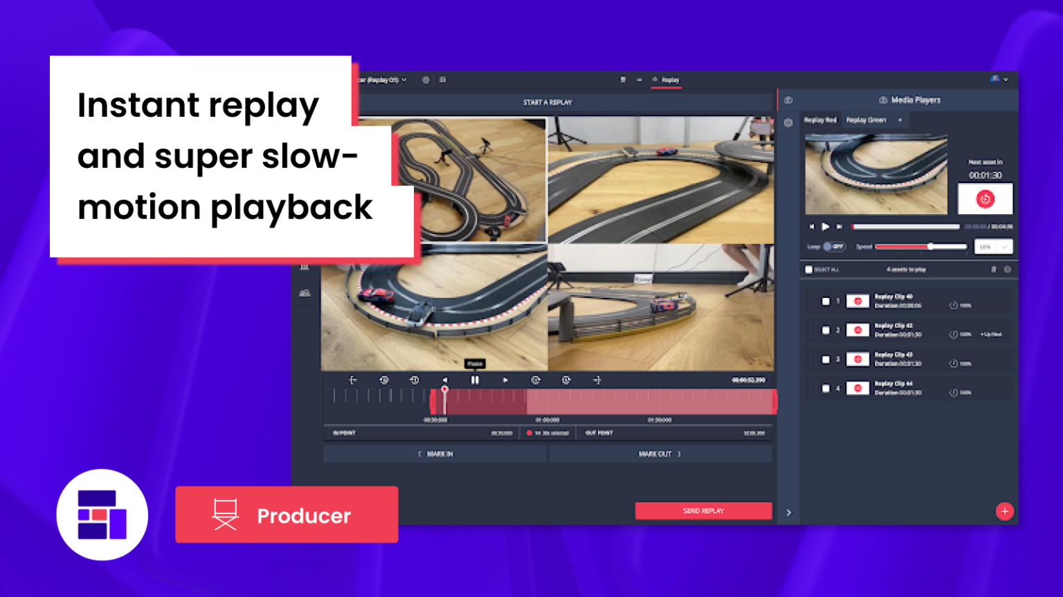 Instant replay and super slow-motion playback with Grabyo: How it works