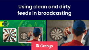 Using clean and dirty feeds in broadcasting
