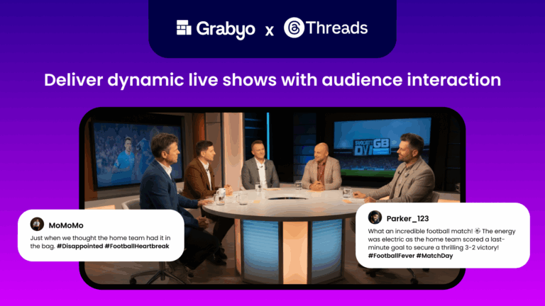 Grabyo x Threads: Deliver dynamic live shows with audience interaction
