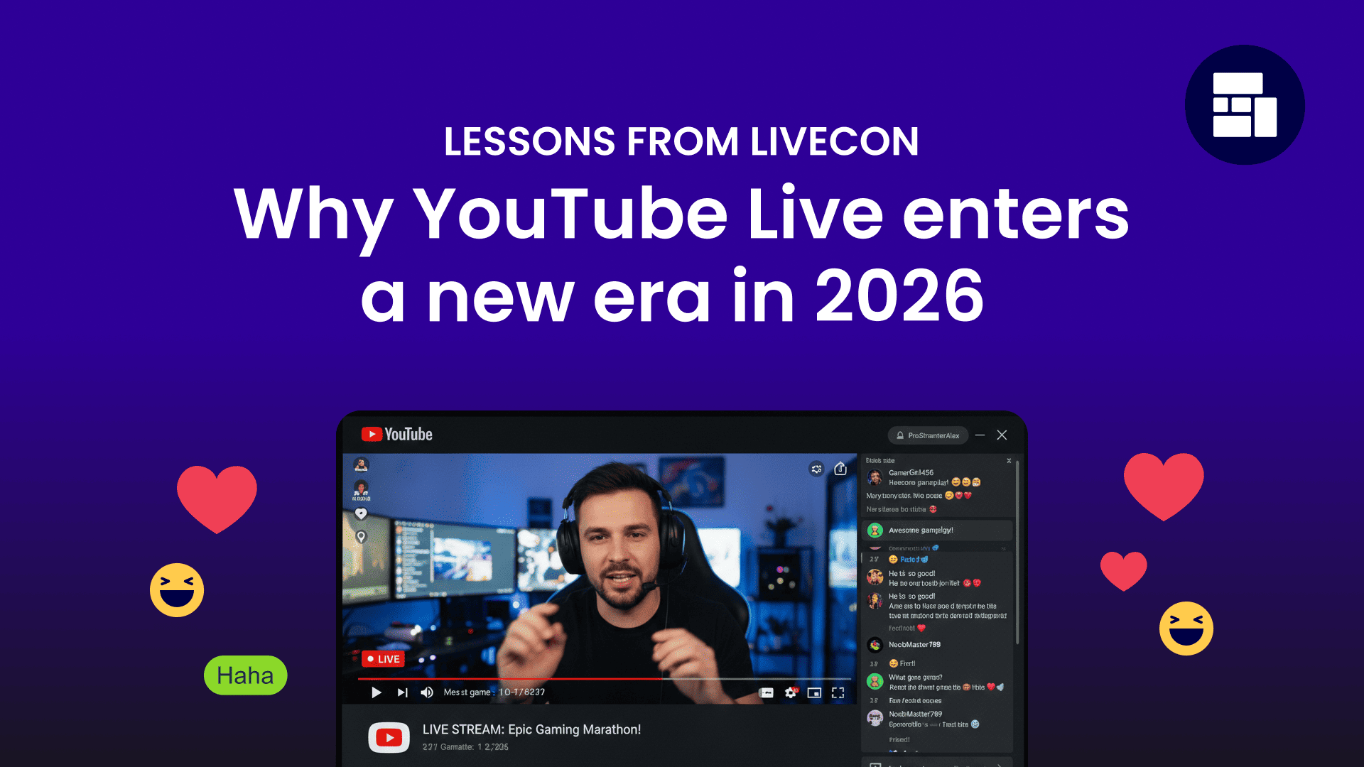 Lessons from Livecon: Why YouTube Live enters a new era in 2026